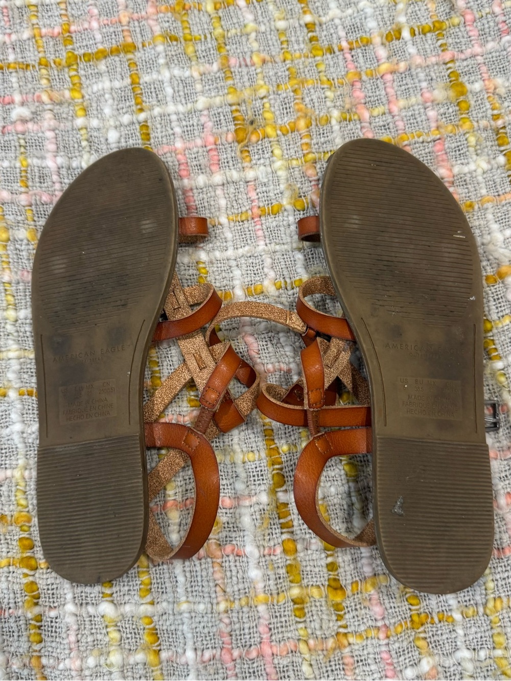 American Eagle Outfitters Brown Strappy Gladiator Sandals - Picture 2 of 2